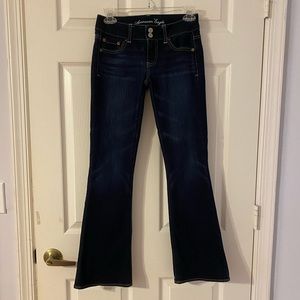 American Eagle low rise flare jeans